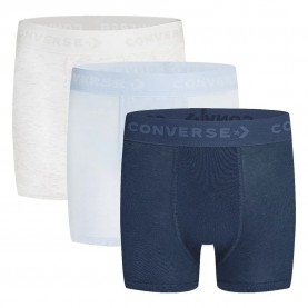 Детски боксерки Converse kids Classic boxers 3 units - White / Blue (Birch Heather) детски,боксерки,детско,бельо,converse,kids,classic,boxers,3,units,white,blue,(birch,heather)