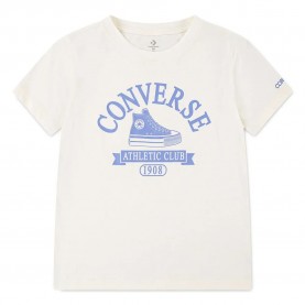 Детска тениска Converse kids Chuck Taylor short sleeve T-shirt - Beige (Egret) детска,тениска,мъжки,тениски,дамски,тениски,converse,kids,chuck,taylor,short,sleeve,t,shirt,beige,(egret)