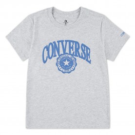 Детска тениска Converse kids Classic Graphic short sleeve T-shirt - Grey (Birch Heather) детска,тениска,мъжки,тениски,дамски,тениски,converse,kids,classic,graphic,short,sleeve,t,shirt,grey,(birch,heather)