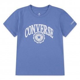 Детска тениска Converse kids Classic Graphic short sleeve T-shirt - Blue (Open Sky) детска,тениска,мъжки,тениски,дамски,тениски,converse,kids,classic,graphic,short,sleeve,t,shirt,blue,(open,sky)
