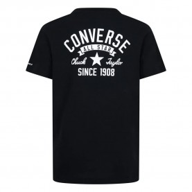 Детска тениска Converse kids Retro Front Back Logo short sleeve T-shirt - Black (Black) детска,тениска,мъжки,тениски,дамски,тениски,converse,kids,retro,front,back,logo,short,sleeve,t,shirt,black,(black)