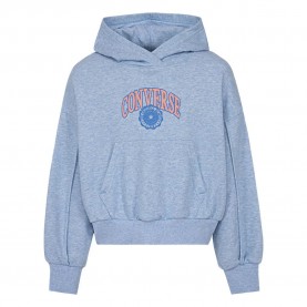 детски,суичър,детски,блузи,converse,kids,varsity,pintuck,hoodie,blue,(blue,supermoon,heather)