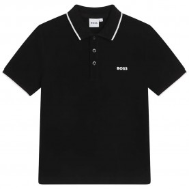 детски,блузи,с,яка,boss,j25p26,short,sleeve,polo,black