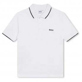 детски,блузи,с,яка,boss,j25p26,short,sleeve,polo,white