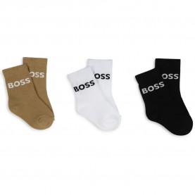 чорапи,детски,чорапи,boss,j51745,socks,3,pairs,black,(multicolor)