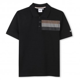 детски,блузи,с,яка,boss,j52013,short,sleeve,polo,black