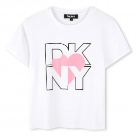 тениска,детски,тениски,dkny,d62305,short,sleeve,t,shirt,white