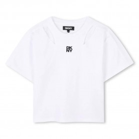 тениска,детски,тениски,dkny,d62316,short,sleeve,t,shirt,white