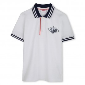детски,блузи,с,яка,hugo,g00348,short,sleeve,polo,white