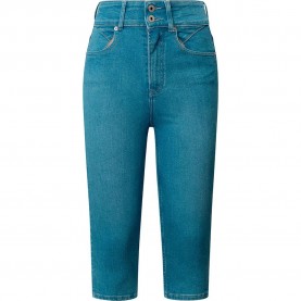 Панталони Pepe jeans Contour Crop 3/4 Pants - Blue (Denim) панталони,мъжки,панталони,дамски,панталони,pepe,jeans,contour,crop,3,4,pants,blue,(denim)