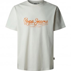 Тениска Pepe jeans Dumas short sleeve T-shirt - White (Off White) тениска,мъжки,тениски,pepe,jeans,dumas,short,sleeve,t,shirt,white,(off,white)