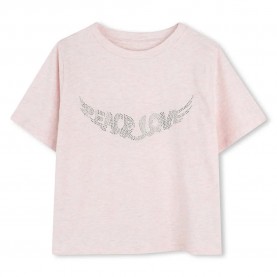 тениска,детски,тениски,zadig,&,voltaire,x60312,short,sleeve,t,shirt,pink