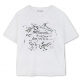 тениска,детски,тениски,zadig,&,voltaire,x60314,short,sleeve,t,shirt,white