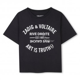 тениска,детски,тениски,zadig,&,voltaire,x60317,short,sleeve,t,shirt,black,(black)
