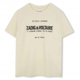 тениска,детски,тениски,zadig,&,voltaire,x60372,short,sleeve,t,shirt,raw,(beige)