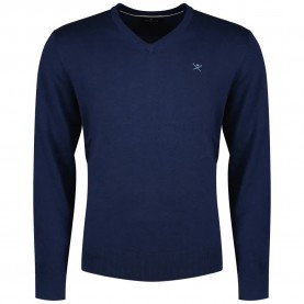 блуза,мъжки,пуловери,hackett,hm703313,v,neck,sweater,blue