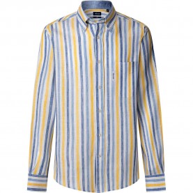 риза,с,дълъг,ръкав,мъжки,ризи,façonnable,cl,bd,lin,bold,stp,long,sleeve,shirt,blue