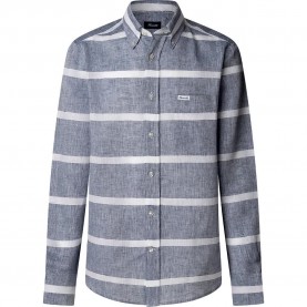 риза,с,дълъг,ръкав,мъжки,ризи,façonnable,cl,bd,lin,navl,stp,long,sleeve,shirt,blue