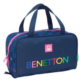 канцеларски,принадлежности,safta,benetton,damero,pencil,case,multicolor,(blue)