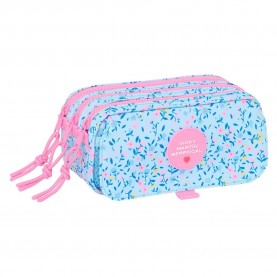 канцеларски,принадлежности,safta,big,triple,vmb,paraíso,pencil,case,blue,(multicolor)