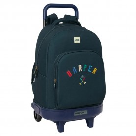 раница,раници,safta,compact,harper,&,neyer,wheeled,backpack,multicolor,(green,blue)