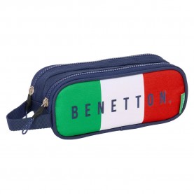 канцеларски,принадлежности,safta,double,benetton,flag,pencil,case,blue,(multicolor)