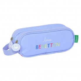 канцеларски,принадлежности,safta,double,benetton,lila,pencil,case,blue,(multicolor)