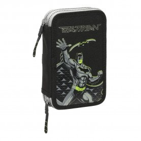канцеларски,принадлежности,safta,double,filled,batman,game,over,pencil,case,28,pieces,black,(multicolor)