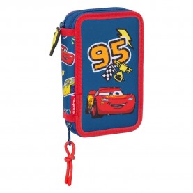 канцеларски,принадлежности,safta,double,filled,cars,racing,pencil,case,28,pieces,blue,(multicolor)