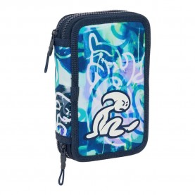 канцеларски,принадлежности,safta,double,filled,el,niño,kook,pencil,case,28,pieces,blue,(multicolor)