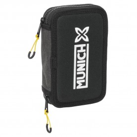 канцеларски,принадлежности,safta,double,filled,munich,topo,pencil,case,28,pieces,black,(multicolor)