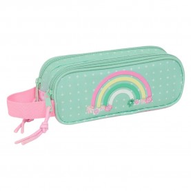 канцеларски,принадлежности,safta,double,glowlab,amazing,pencil,case,multicolor,(green)