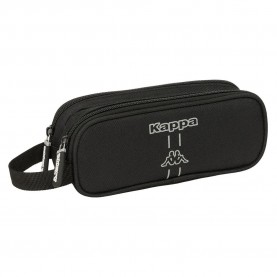 канцеларски,принадлежности,safta,double,kappa,dark,pencil,case,black,(multicolor)