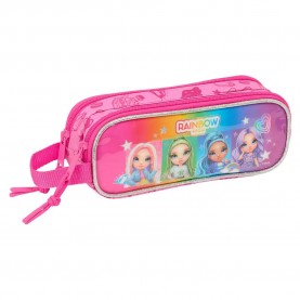 канцеларски,принадлежности,safta,double,rainbow,high,shine,pencil,case,pink,(multicolor)