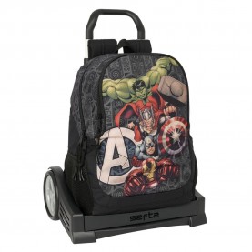 раница,раници,safta,evolution,trolley,avengers,vendetta,wheeled,backpack,multicolor,(grey)