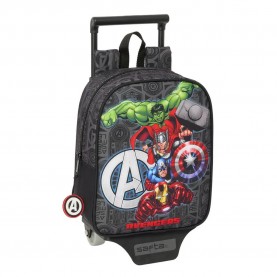 раница,раници,safta,mini,avengers,vendetta,wheeled,backpack,grey,(multicolor)