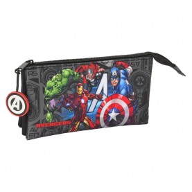 канцеларски,принадлежности,safta,triple,avengers,vendetta,pencil,case,multicolor,(grey)