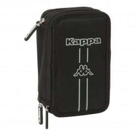 канцеларски,принадлежности,safta,triple,filled,kappa,dark,pencil,case,37,pieces,black,(multicolor)