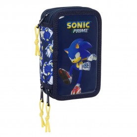 канцеларски,принадлежности,safta,triple,filled,sonic,city,pencil,case,37,pieces,blue,(multicolor)
