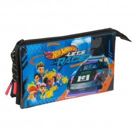 канцеларски,принадлежности,safta,triple,hot,wheels,let´s,race,pencil,case,blue,(multicolor)
