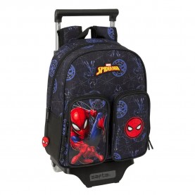 раница,раници,safta,spider,man,attack,10l,27x10x33,cm,wheeled,backpack,black,(multicolor)