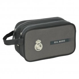 канцеларски,принадлежности,safta,two,zippers,real,madrid,3ª,equipacion,24,25,pencil,case,black,(multicolor)