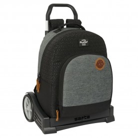 раница,раници,safta,blackfit8,wheeled,backpack,old,school,3,(black)