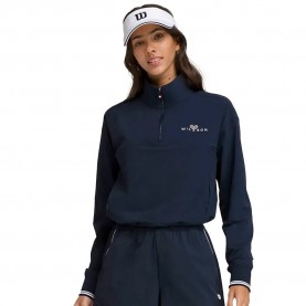 блуза,дамски,блузи,wilson,davenport,half,zip,sweatshirt,classic,navy,(blue)