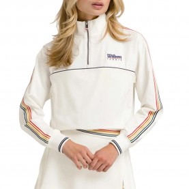 блуза,дамски,блузи,wilson,davenport,half,zip,sweatshirt,white,(sandrift)