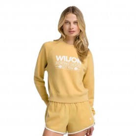 блуза,дамски,блузи,wilson,sideline,crew,sweatshirt,yellow,(golden)