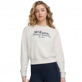блуза,дамски,блузи,wilson,sideline,sweatshirt,white,(sandrift)