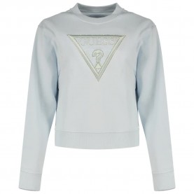 блуза,дамски,блузи,guess,cn,lace,triangle,sweatshirt,blue,(sky,high)