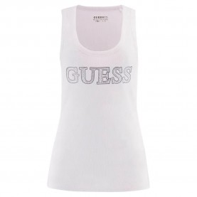 тениска,дамски,тениски,guess,embellished,logo,sleeveless,t,shirt,pure,white,(white)