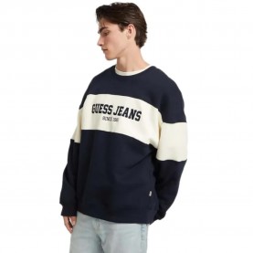 блуза,мъжки,пуловери,guess,jeans,gj,cn,horizont,stripe,sweatshirt,blue